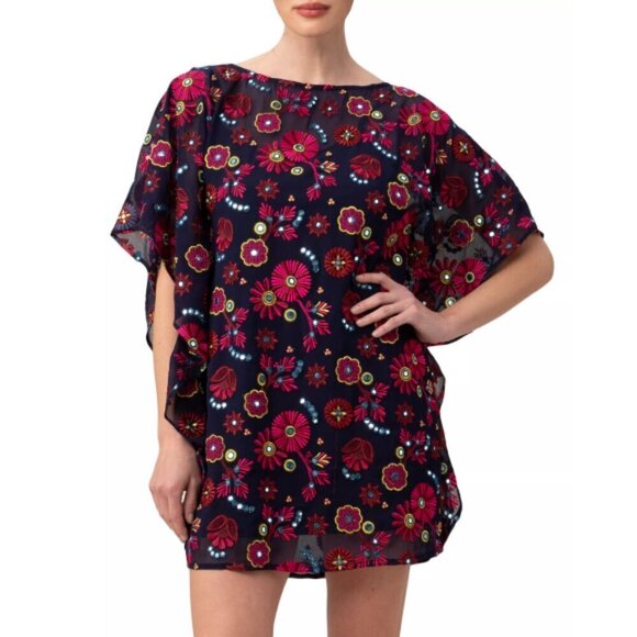 Trina Turk 'Anissa' Embroidered Caftan Mini-Dress, Multicolor - Picture 2 of 5